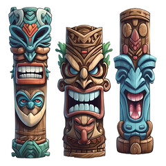 Tiki Totem Pole