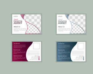 Creative modern business postcard design or EDDM Postcard Design