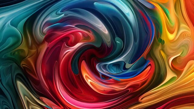 Abstract interpretation of sale chaos, swirling colors,