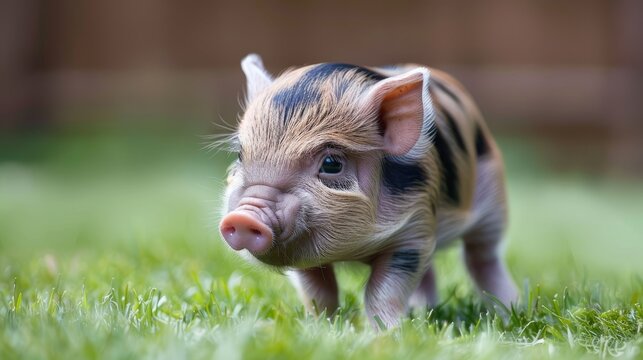 Small domestic pig breeds are often called miniature pigs