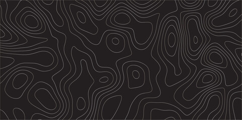 Abstract design with black and white abstract papercut and multi-layer cutout geometric pattern on vector Topographic canyon geometric map relief texture with curved layers beautiful design.