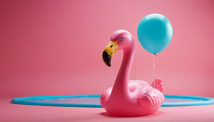 summer pink flamingo beach toy