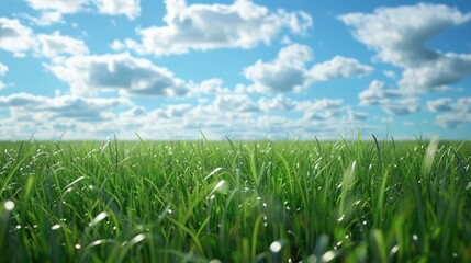 Obraz premium Grassy Field Background