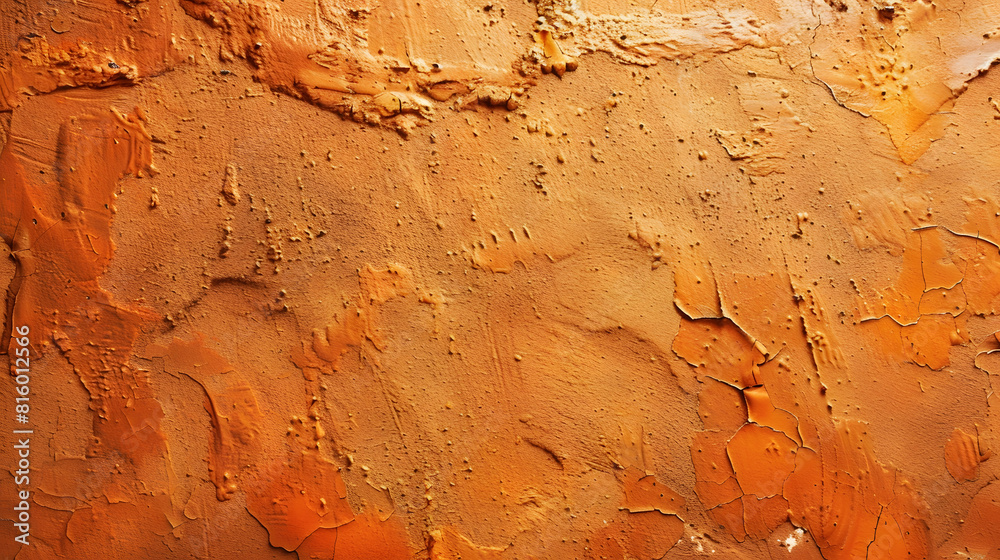Poster Close up texture of orange concrete wall or grunge wall texture use for web design and wallpaper background : Generative AI