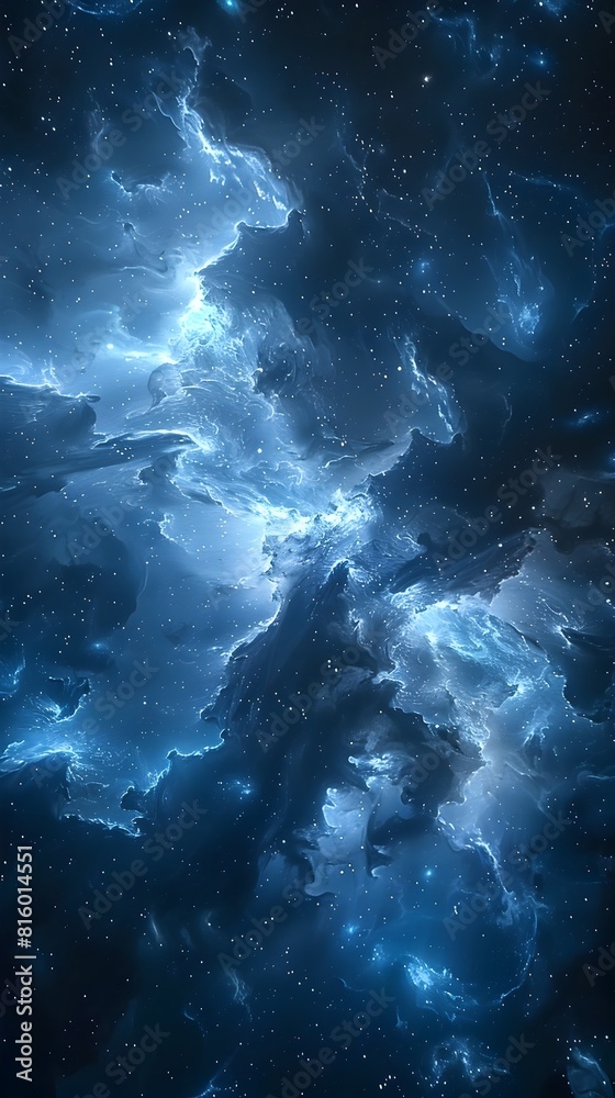 Wall mural captivating cosmic backdrop for sci fi themed products and games mysterious and ethereal deep space 
