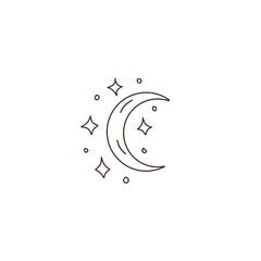 Sun graphics symbols astrology tarot cute cartoon coloring tattoo set separately on a white background stars space boho horoscope