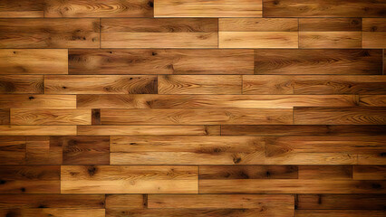 Closeup of a wooden floor texture background surface with copy space.