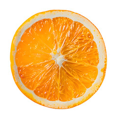 Orange slice isolated on transparent background