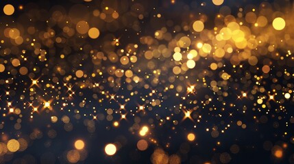 Gold particles and sprinkles for holiday decoration