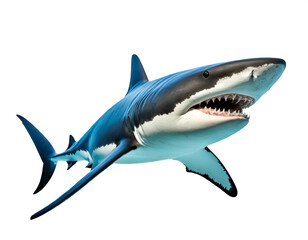 Hai isoliert auf weißen Hintergrund, Freisteller 