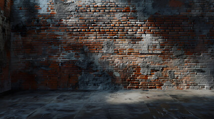 Obraz premium brick wall room : Generative AI