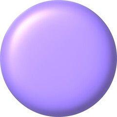 3d infographics icon. Purple circle button. PNG illustration.