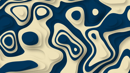 Abstract background colorful with paper art shapes with 3D and paper cut shapes. Vector art