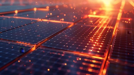 Solar panels on a solar farm