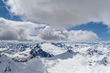 Basodino glacier aerial, Switzerland
