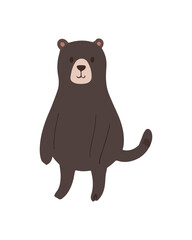 Bear cartoon character cartoon vector illustration