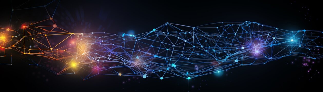 AI brain interface, neural connections illustrated as a network of glowing lines and nodes, futuristic sketch