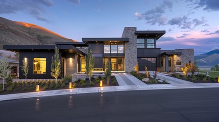 utah home exterior beautiful modern architecture design
