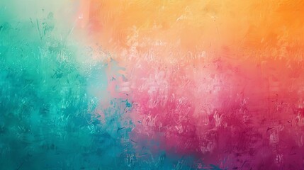 vibrant abstract grainy gradient background orange teal green pink summer poster design