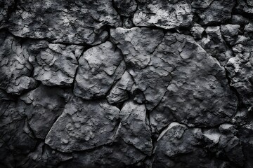 Natural Dark Grey Stone Texture Background