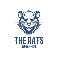 Rat's head logo vector illustration