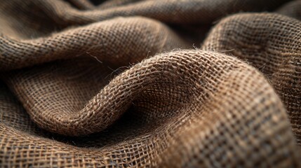 Fototapeta premium Dark brown fabric texture material fabric background