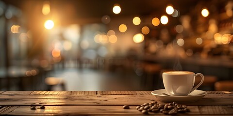 Captivating coffee shop photo with cozy decor and magical bokeh effect. Concept Cozy Decor, Magical Bokeh, Coffee Shop, Captivating Photos, Dreamy Vibes