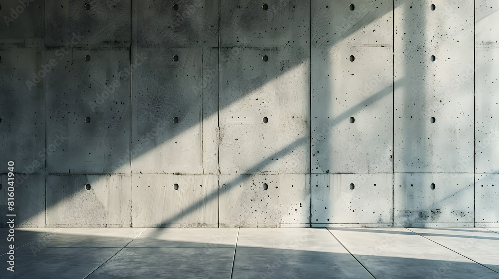 Aufkleber concrete wall background texture with copy space : generative ai