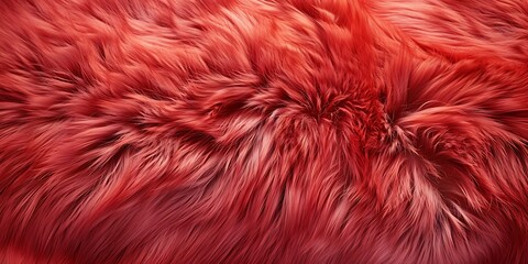 Fototapeta premium Red fur texture. Red fur texture background.