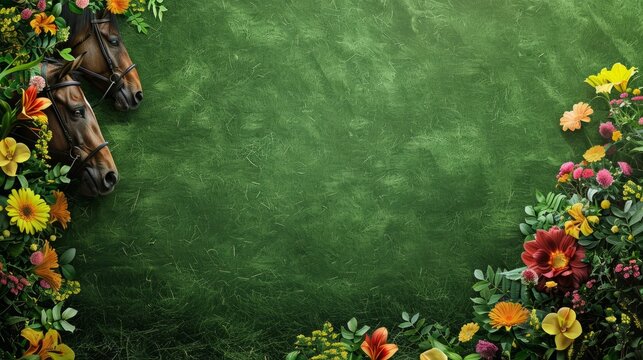 preakness stakes background concept with copy space