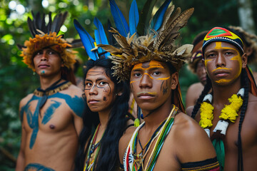 Amazonians in the jungle.