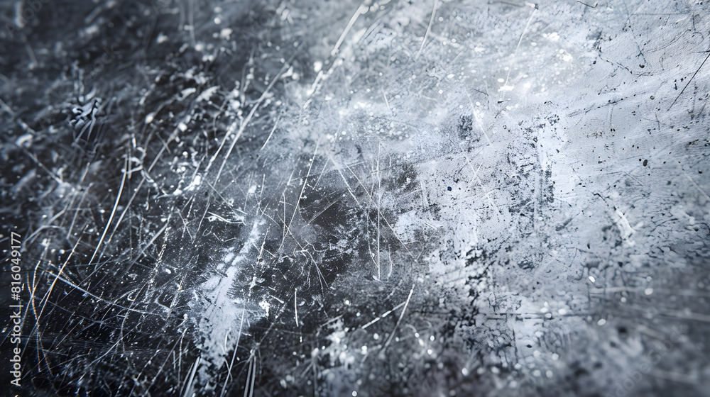 Poster dirty texture of gray color scratched surface translucent plastic covered with dust : generative ai