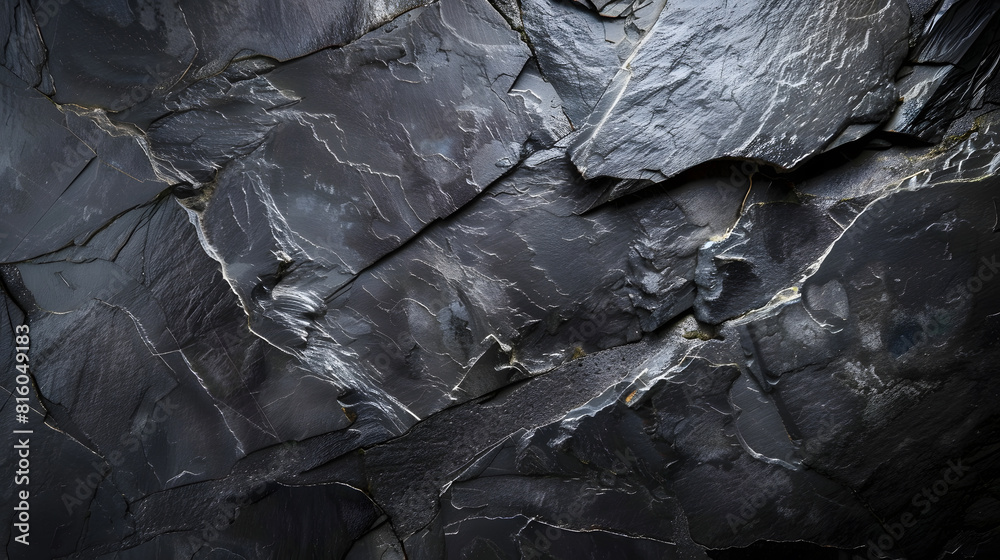 Poster dark grey black slate background or texture : generative ai