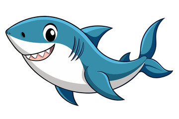 Obraz premium Cartoon animals under the sea ,Sea Life- Happy Fish