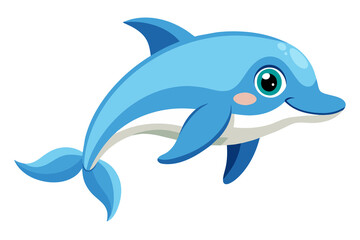 Obraz premium Cartoon animals under the sea ,Sea Life- Happy Fish