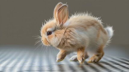 Obraz premium portrait of cute rabbit isolated