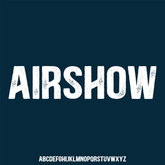 AIRSHOW FUTURISTIC MODERN TECHNOLOGY FONT TYPEFACE DISPLAY TYPESET VECTOR ALPHABET