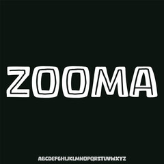 Modern futuristic modern geometric font