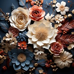 floral background with roses