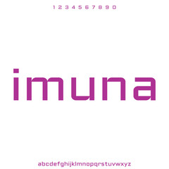 Imuna , bold display condensed font vector