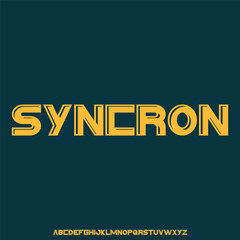 futuristic outlined minimal alphabet. display font vector typeset