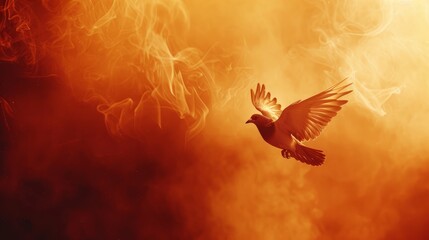 Fototapeta premium pentecost bacgkround with copy space. whit monday background concept
