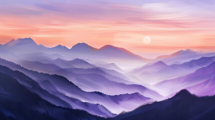 Obraz premium sunrise in the mountains