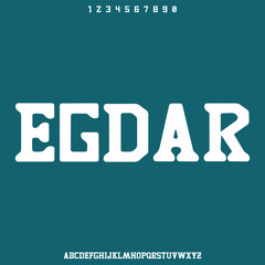 bold futuristic alphabet font vector