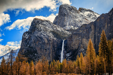 After the Morning Storm on Bridalveil Falls, Yosemite National Park, California
