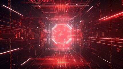 Obraz premium Gaming technology background. Gamer in futuristic. E-sports competition. Abstract geometric background hud display innovation 