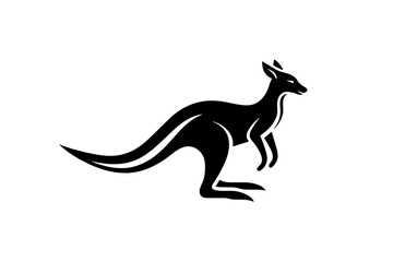 kangaroo Silhouette vector art illustration 