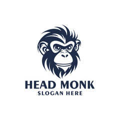 Casual monkey, mascot logo vector illustration