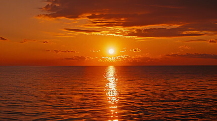 Fototapeta premium sunset over the sea