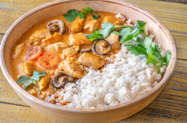 Bowl of red curry